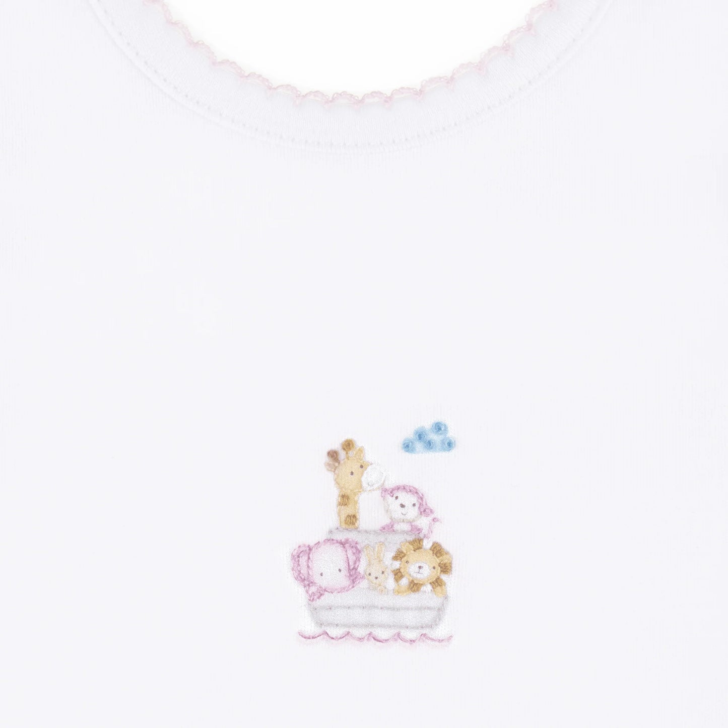 Noah's Ark Bib - Pink
