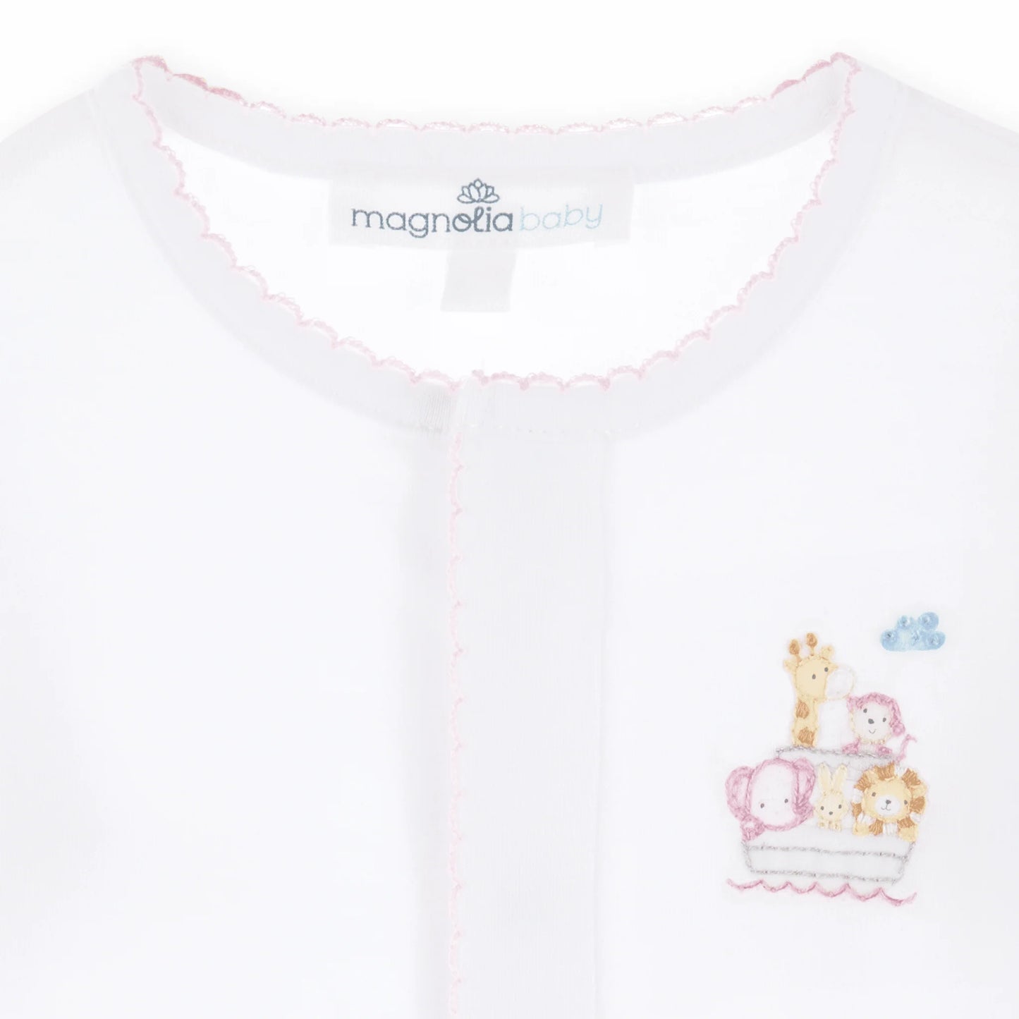 Noah's Ark Footie - Pink