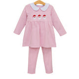 Santa Trio Pant Set- Pink
