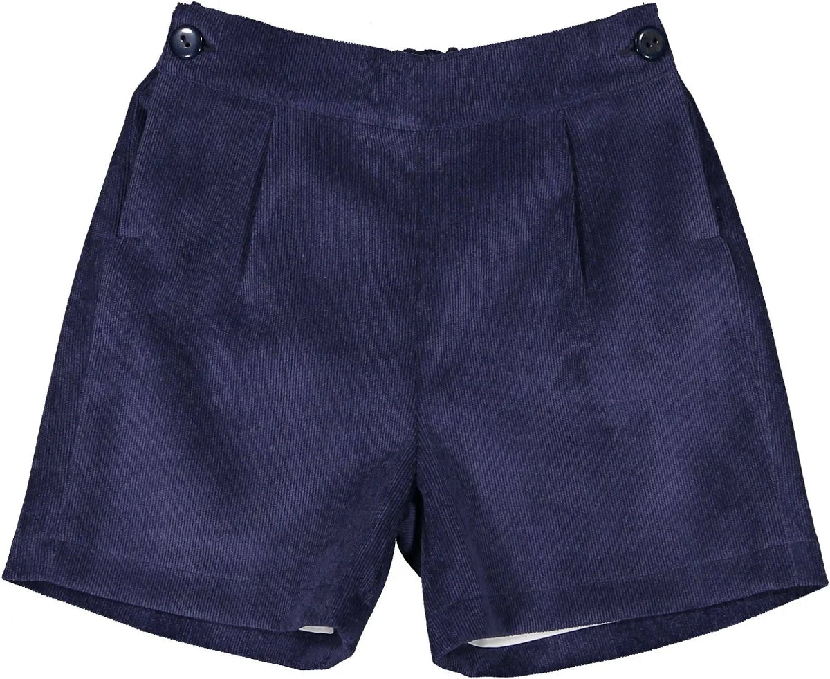 Boys Short, Navy Corduroy