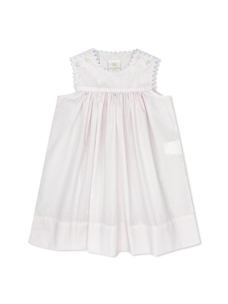 Windowpane Dress with Ric Rac