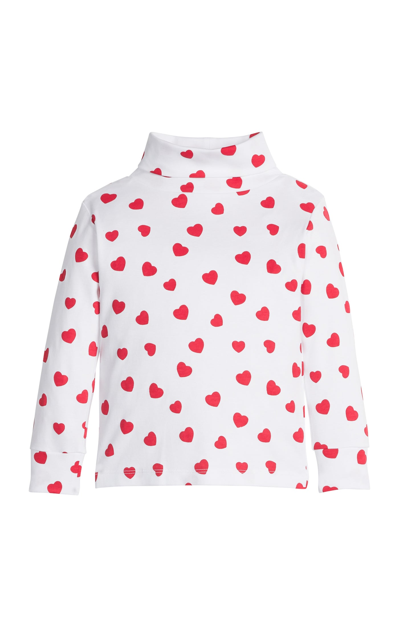 Printed Turtleneck - Hearts