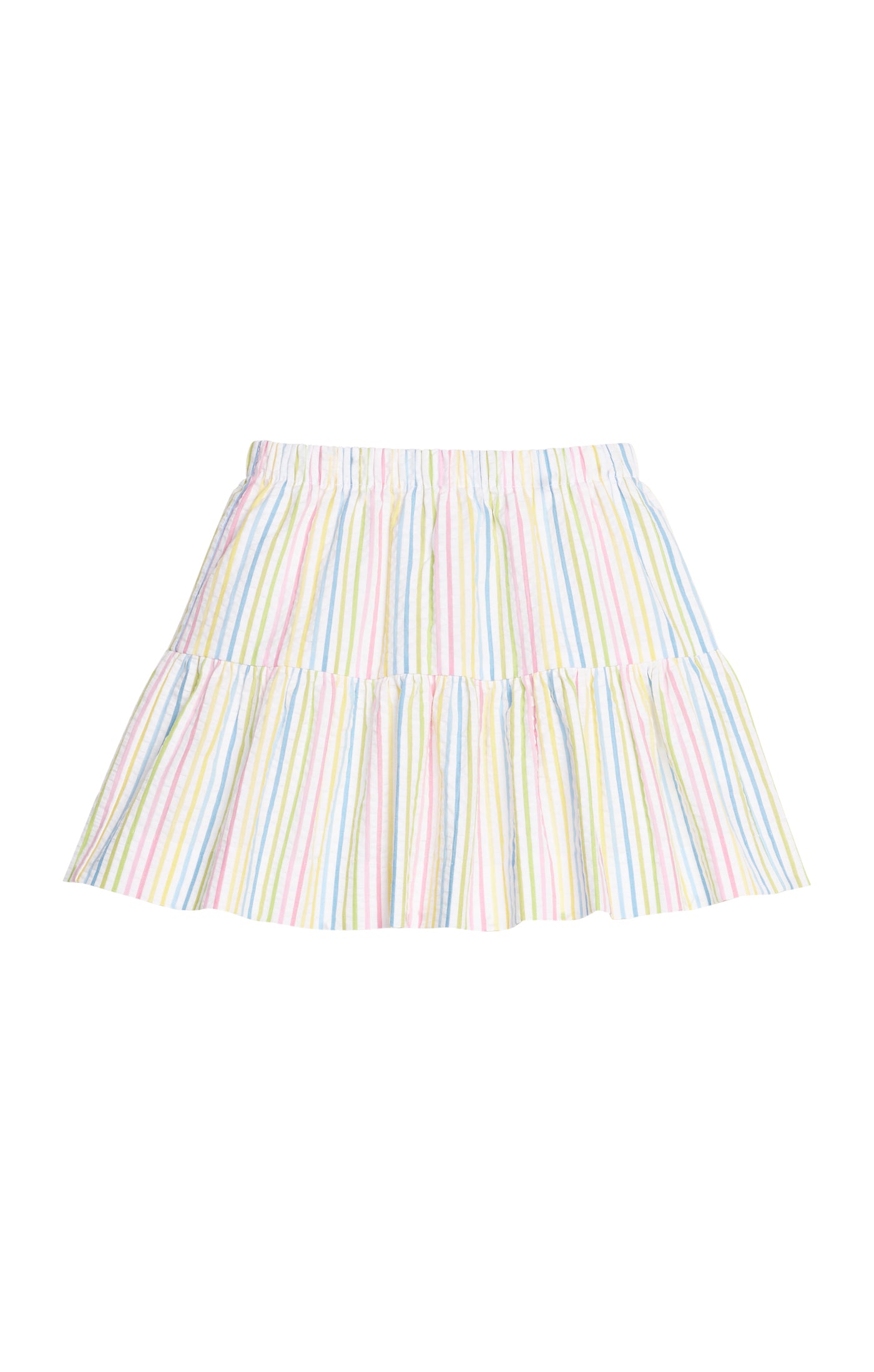 Jillian Skirt - Rainbow Stripe Seersucker
