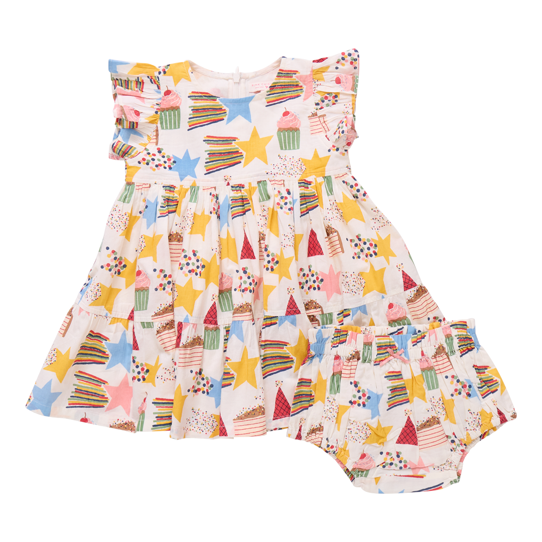 Baby Jennifer Dress Set - Birthday Star