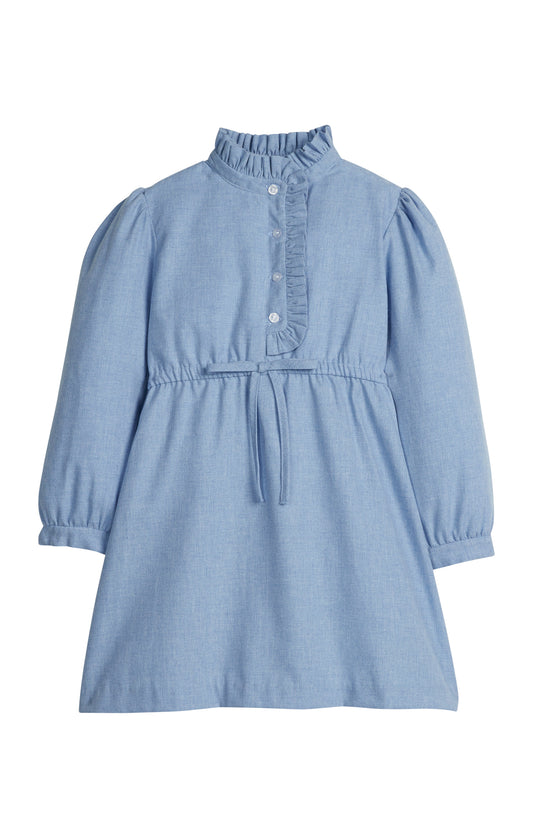 Ruffled Shirt Dress - Alaskan Flannel