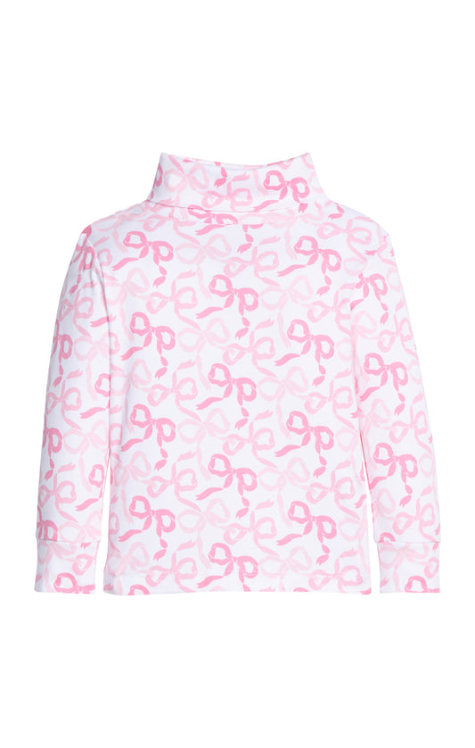 Printed Turtleneck - Bows & Ribbons