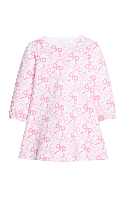 Printed T-Shirt Dress - Bows & Ribbons