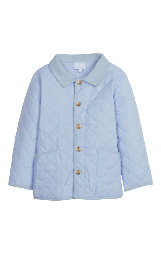 Classic Quilted Jacket - Light Blue