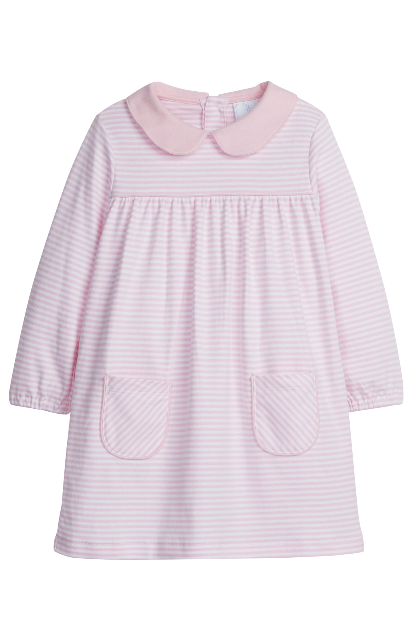 Evelyn Dress - Light Pink Stripe