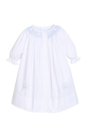 Smocked Heirloom Gown- Blue Bell