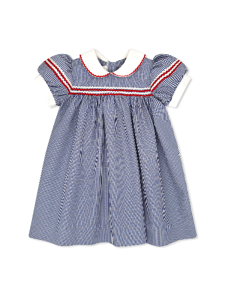 Kendall Dress - Riley Royal Minigingham