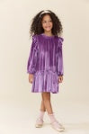 Harper Dress- Lavender Velour