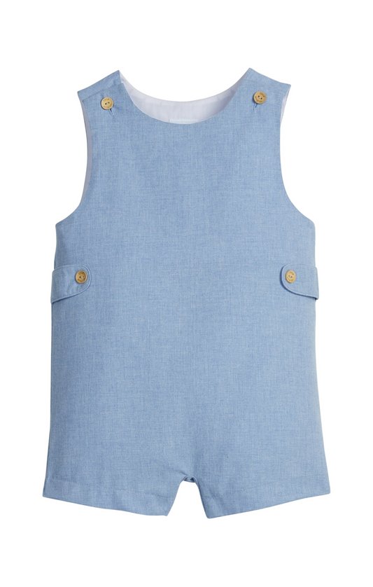 Vintage Button Tab John John - Alaskan Flannel