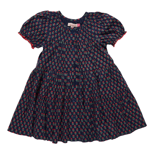 Elizabeth Dress - Navy Carnation