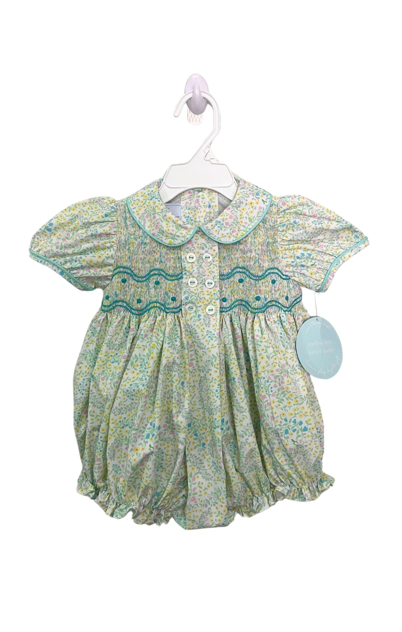 Smocked Bridget Bubble - Briarcliff Floral