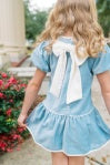 Harper Dress- Beaufort Blue Velvet