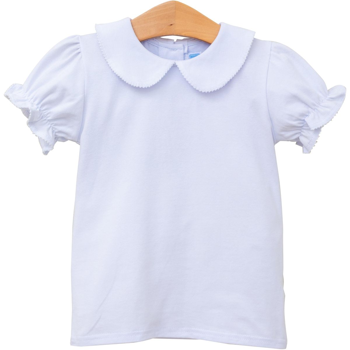 Girl Peter Pan Collar Top - White