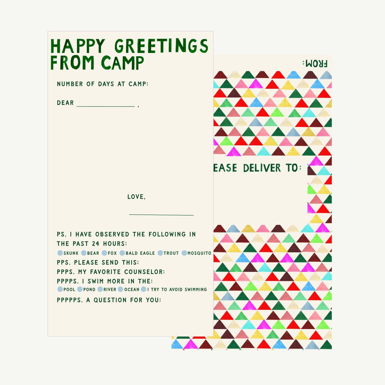 NEW Notes from Camp Stationery Kit - Shipping May 15th