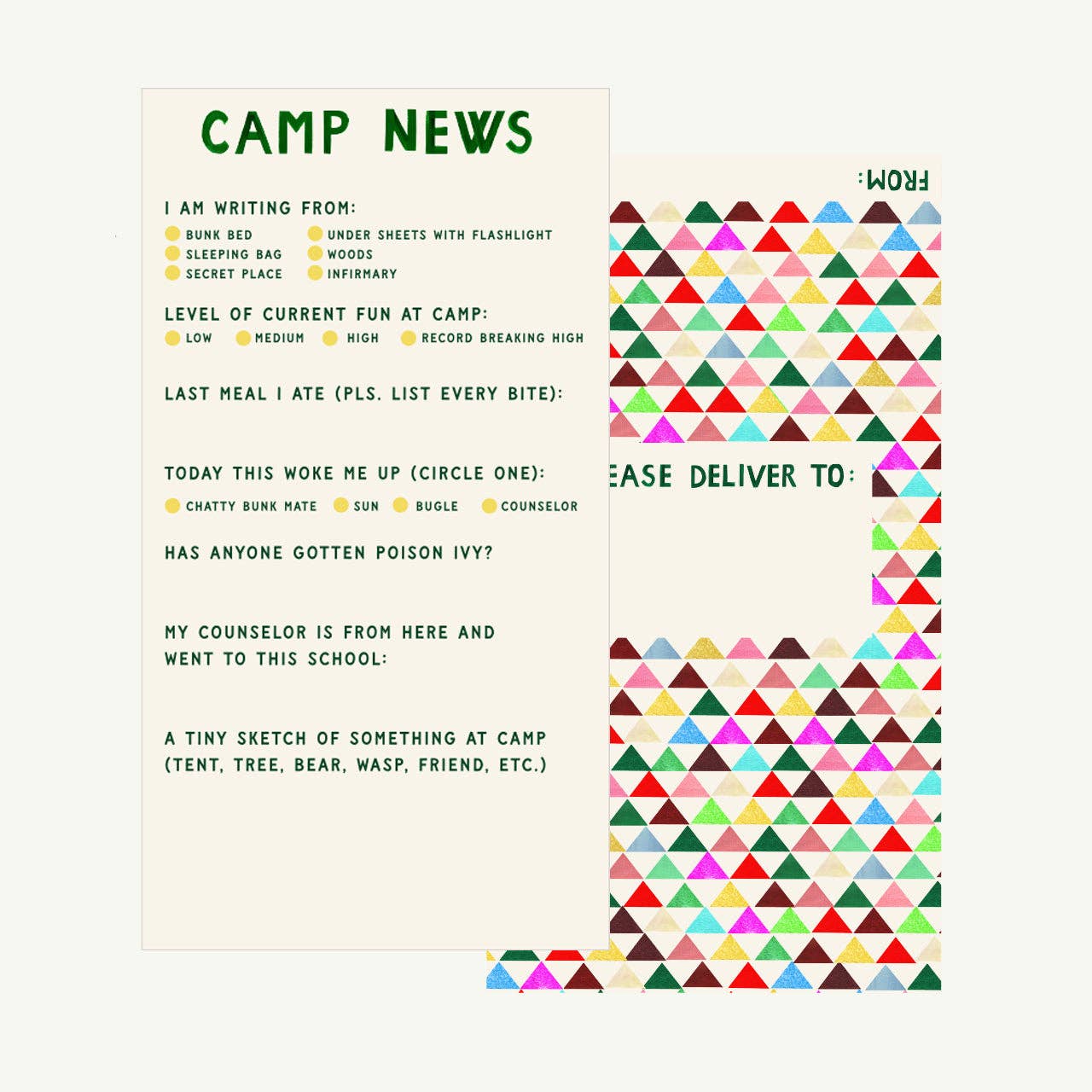 NEW Notes from Camp Stationery Kit - Shipping May 15th