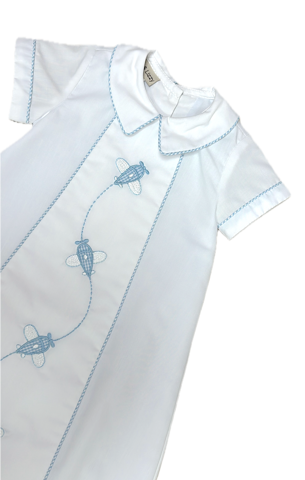 Airplanes daygown set (with bib and hat): NB