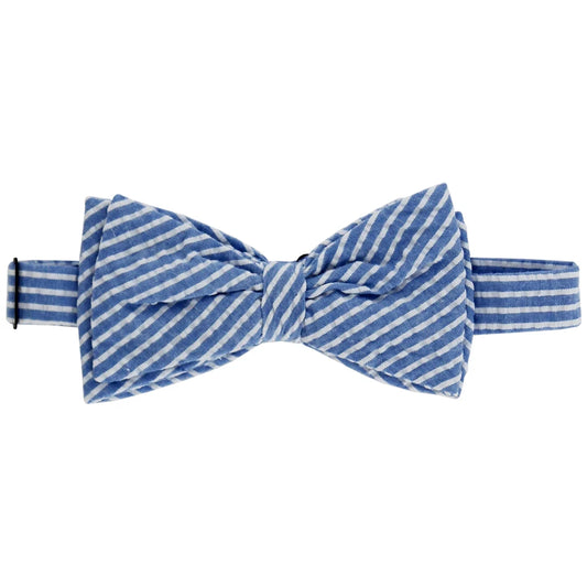 Bowtie - Sailor Blue Seersucker Stripe