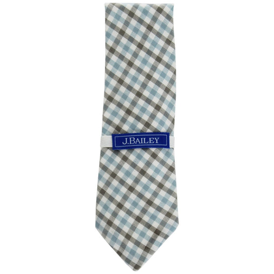 Long Tie - Pigeon Plaid