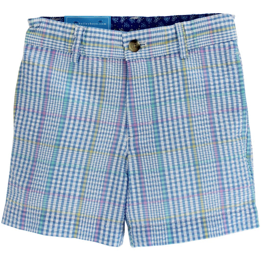 River Plaid Seersucker Short