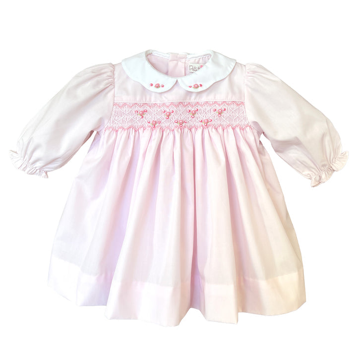 Corded Smocking and Scallop Collar Dress