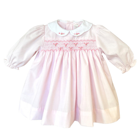 Corded Smocking and Scallop Collar Dress