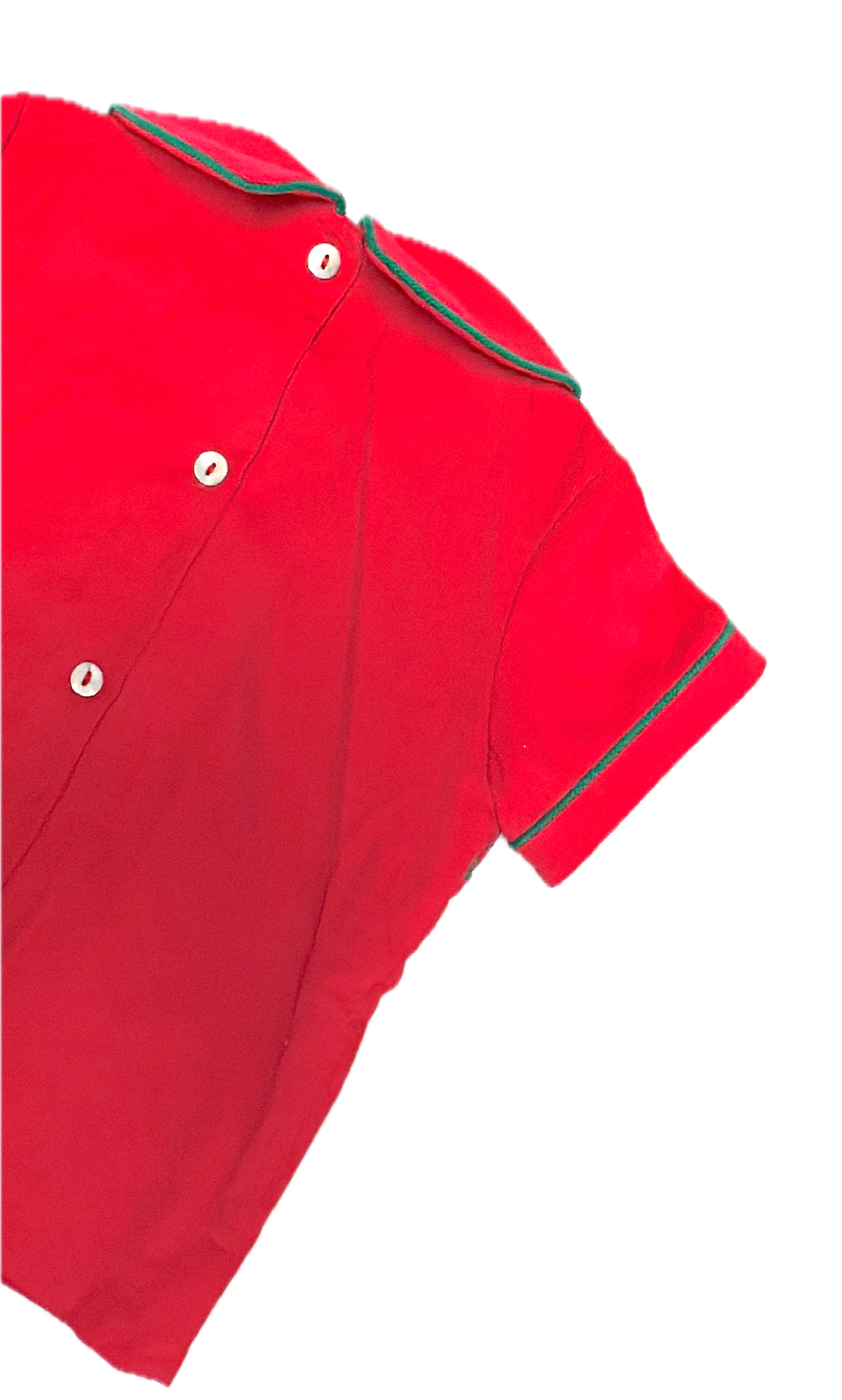 Red Corduroy Boys Short Set Christmas Classic