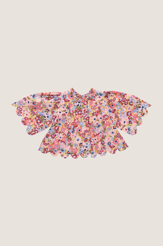 Mischa Top, Burgundy Floral