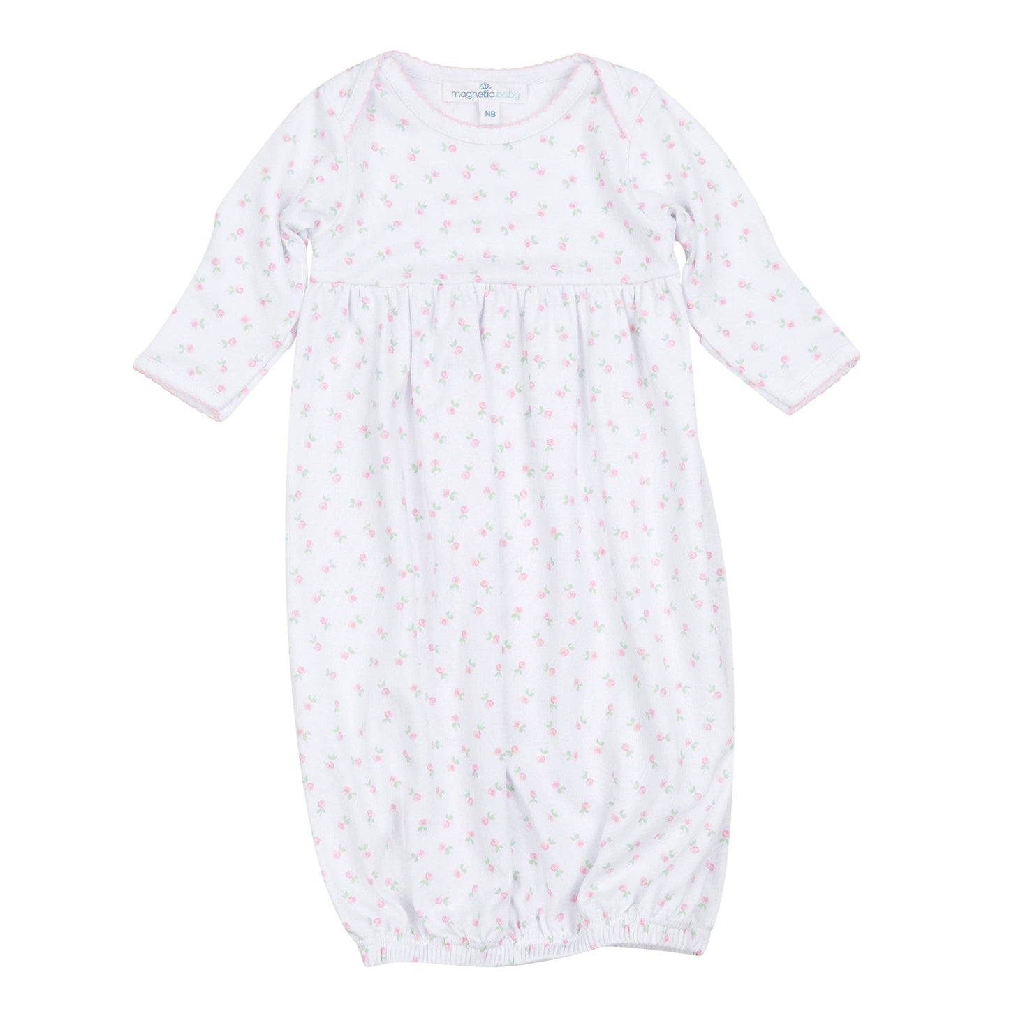 Juliette's Classics Print Gathered Gown