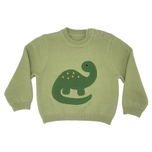 Dinosaur Applique Knit Sweater : 24 Month/2Y