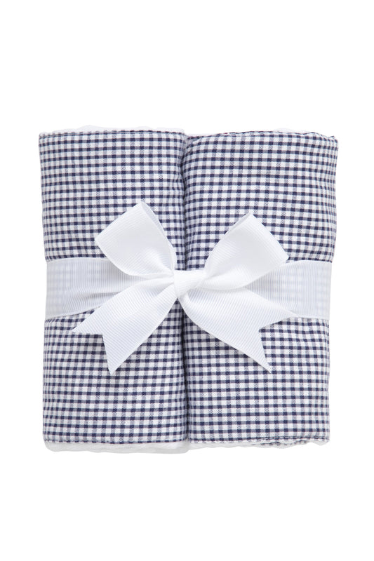 Burp Set - Small Navy Check