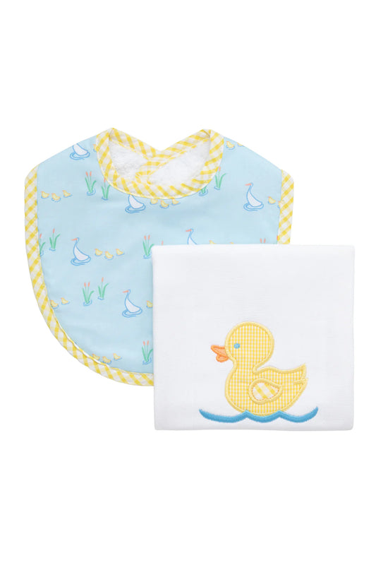 Duck Basic Bib & Burp Boxed Set