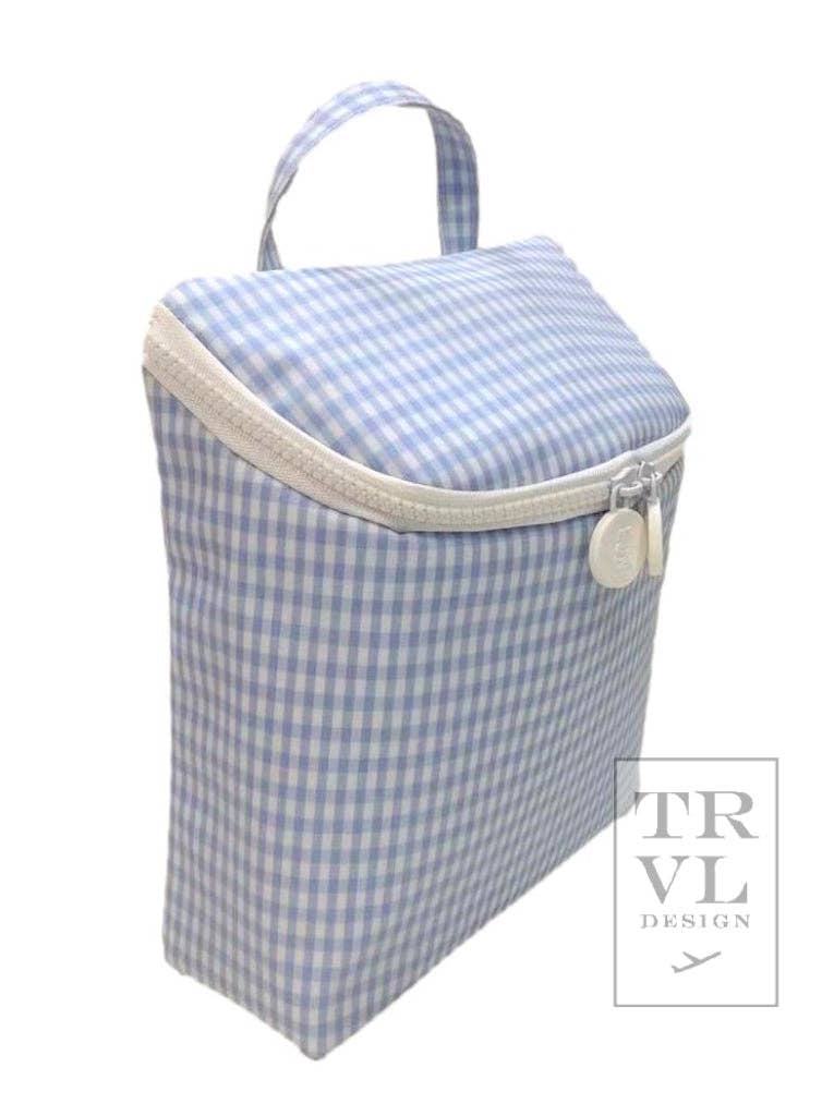 Take Away Lunch Bag - Insulated Gingham Mist