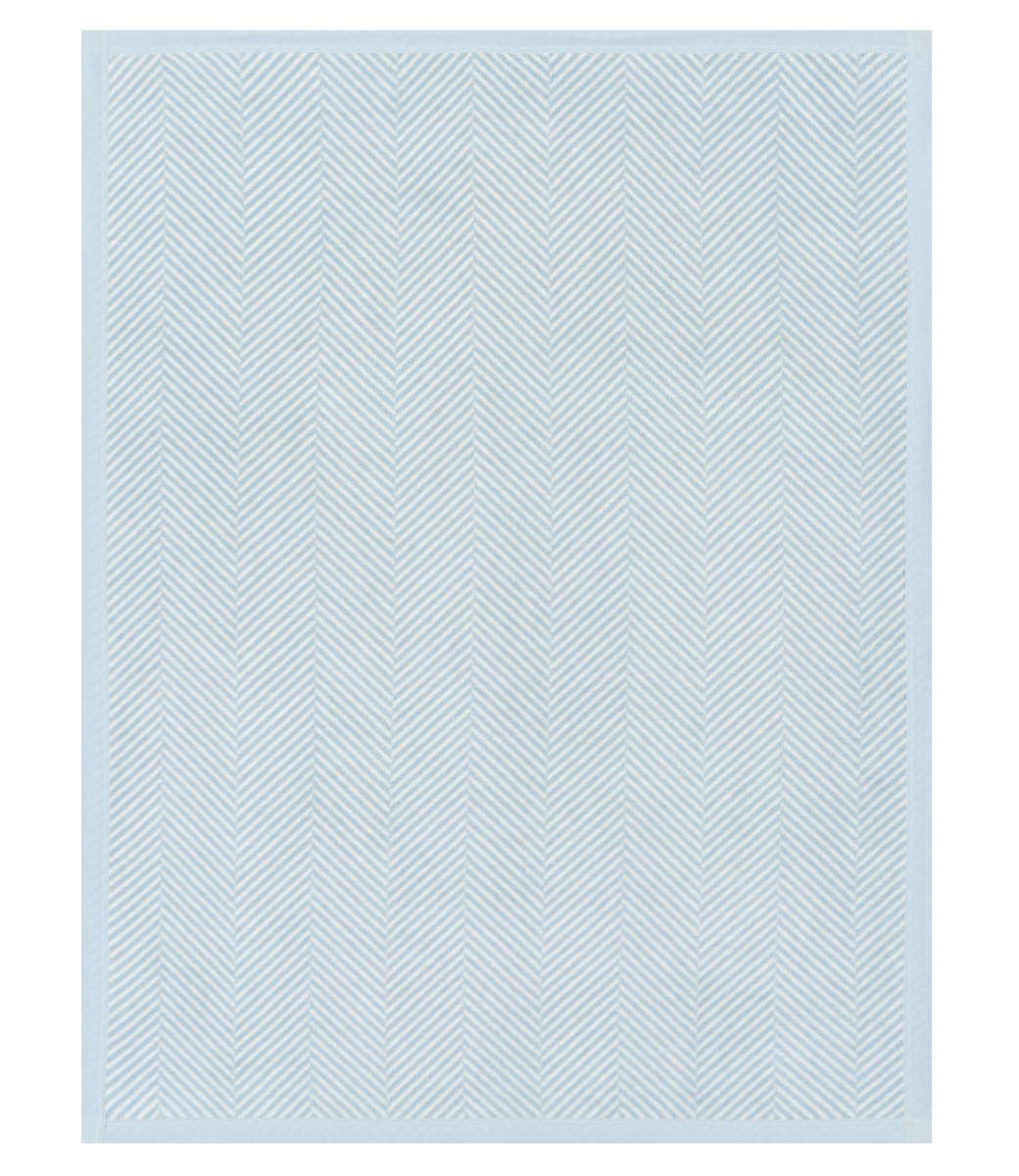 Harborview Herringbone Sky Mini Blanket: Mini