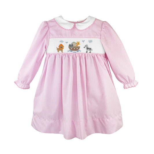 Noah's Ark Dress with Hand Smocking
