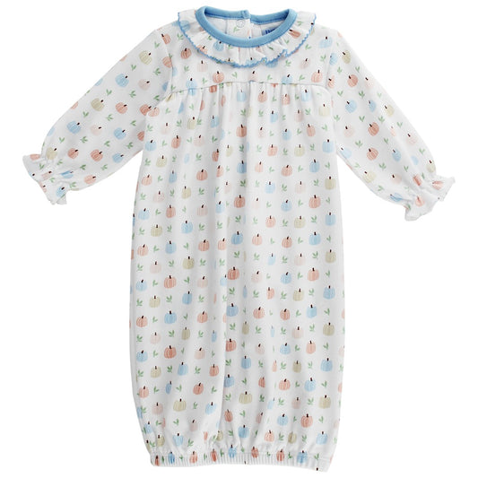 Pumpkin Print Girl Sac Gown