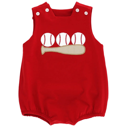 Batter Up - Boys Knit Infant Bubble