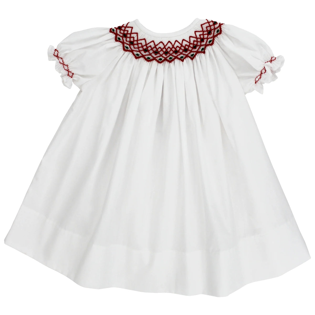 White with Holly Geometrics Bishop