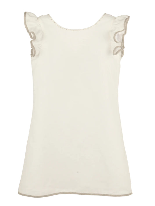 Lux Eyelet Dress, Ivory