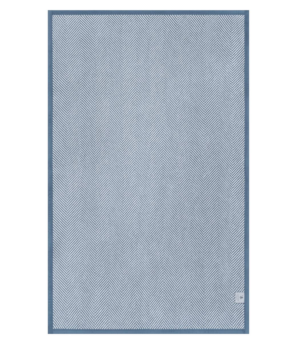 Harborview Herringbone Cornflower Blanket: Original Chappy Wrap