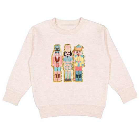 Nutcracker Patch Christmas Sweatshirt - Kids Clothing: 4T