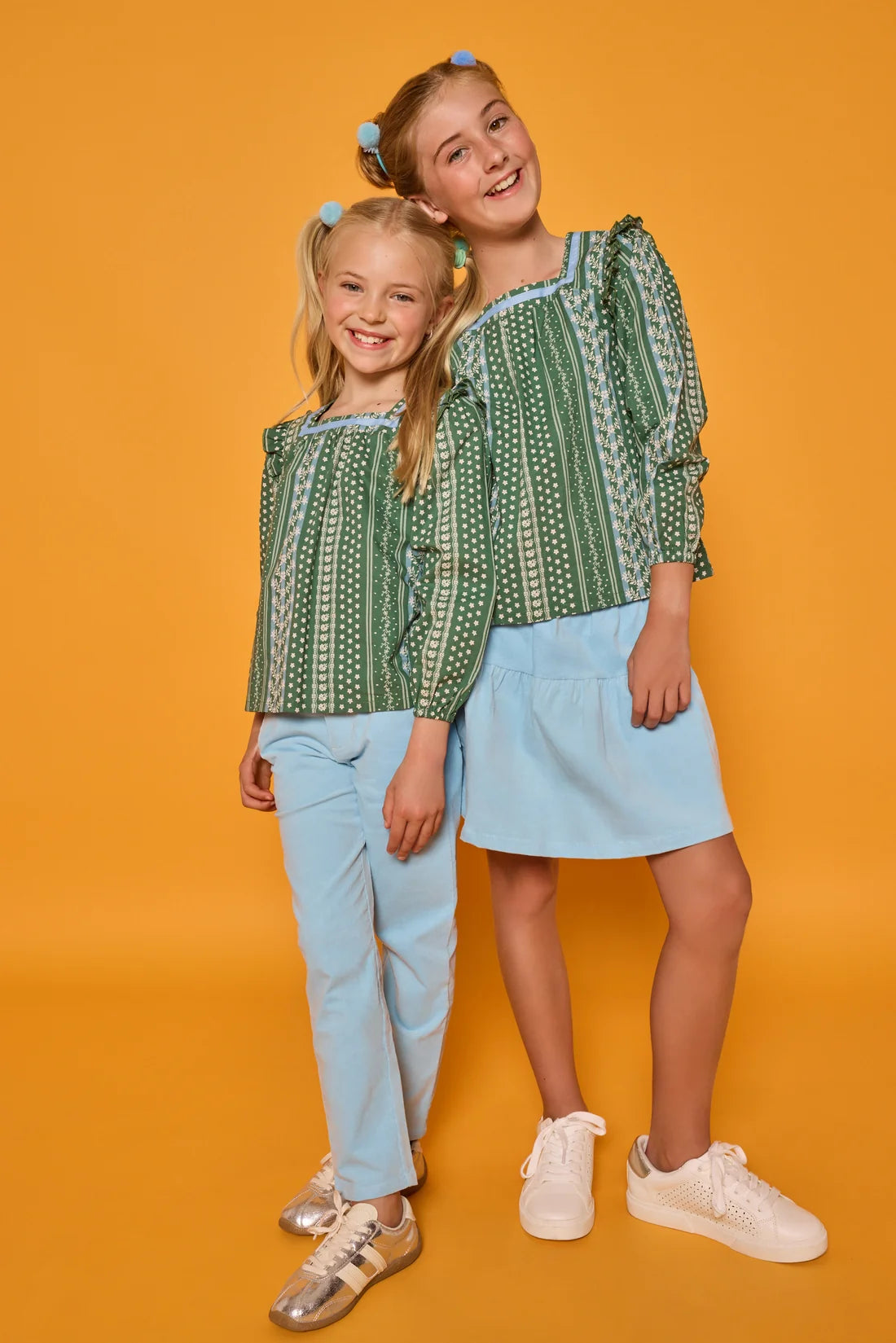 Adams Top- Fairfield Forest Stripe