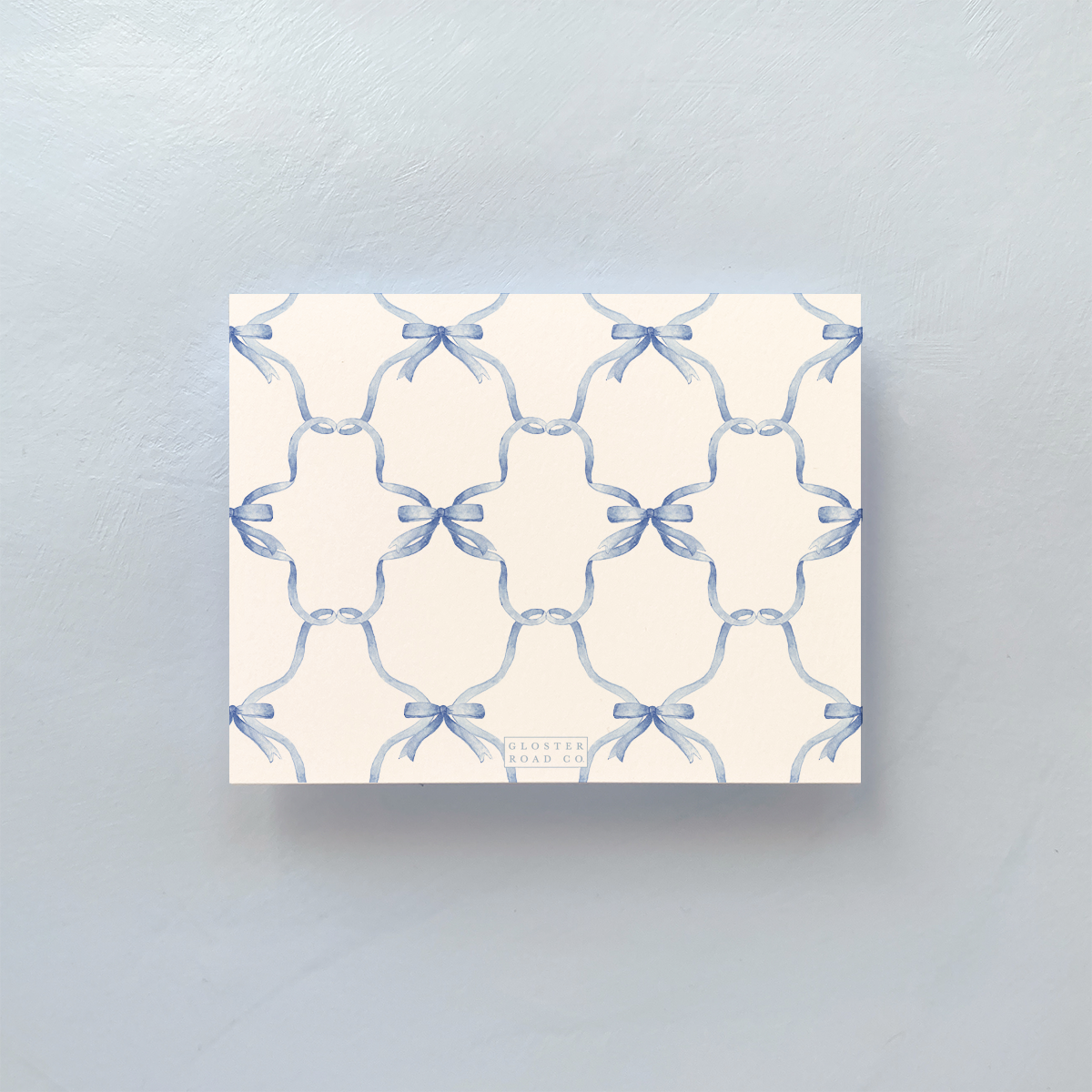 Blue Bow Notecard Set