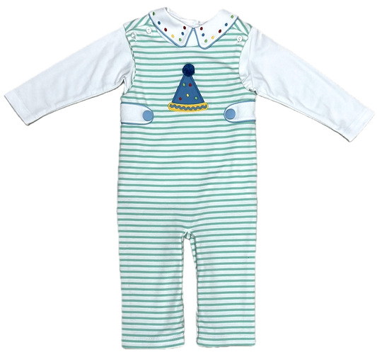 Boys Birthday hat overall set Birthday collection