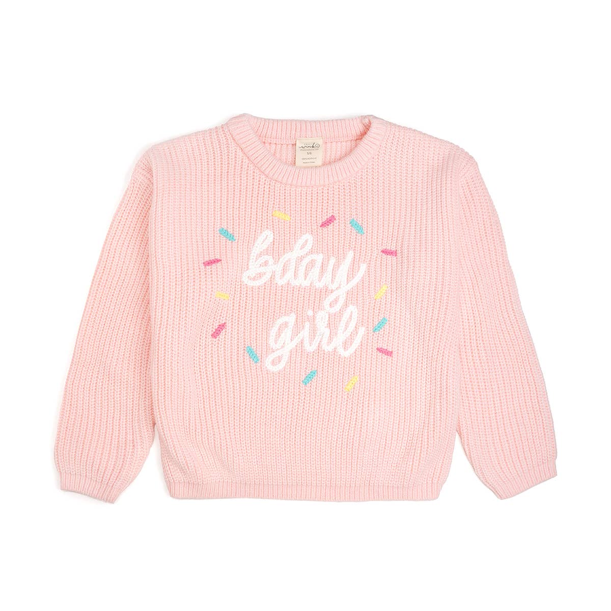 Birthday Girl Sprinkle Knit Sweater - Kids - Girls Clothes: 7/8