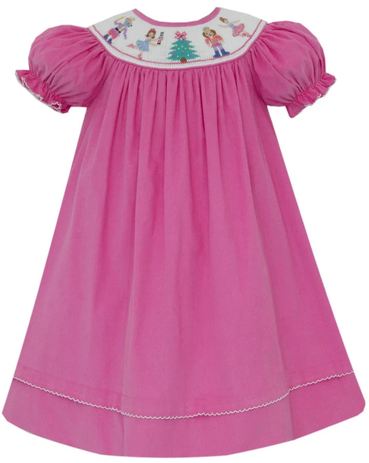 Nutcraker Girls Pink Corduroy Bishop