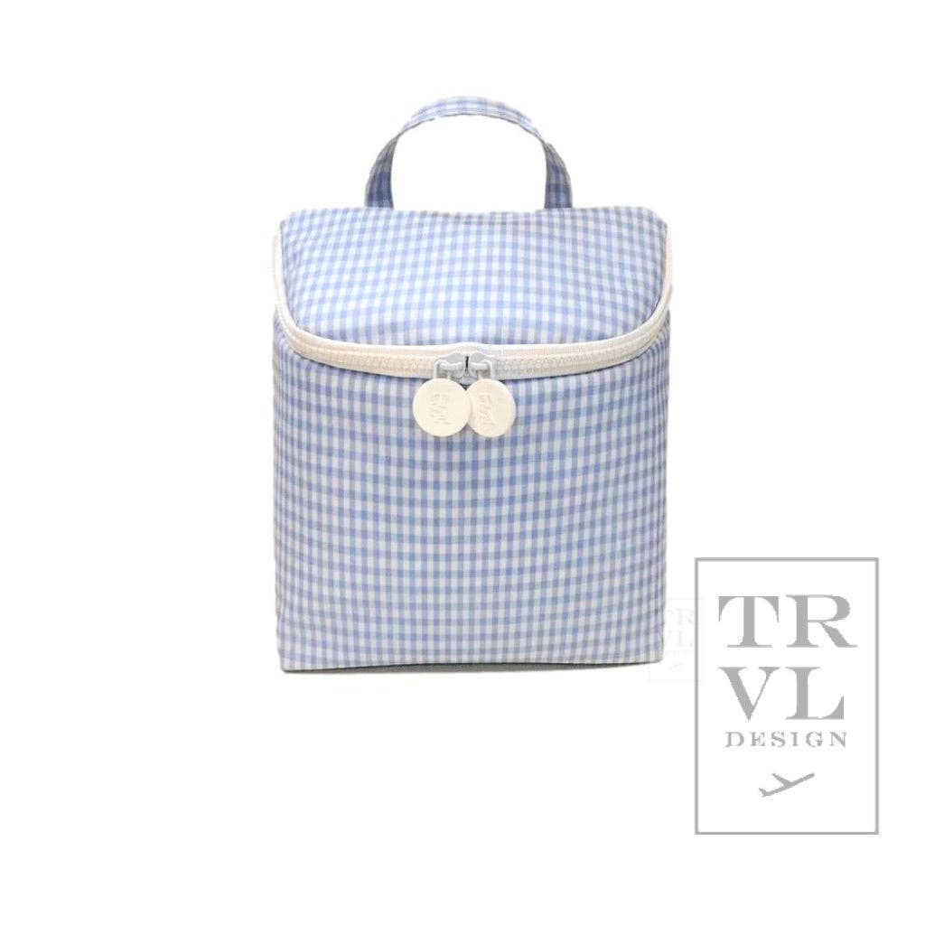 Take Away Lunch Bag - Insulated Gingham Mist